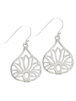 Earring Open Cutout Lotus