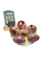 Joy Crafter Blessing Bowl Raku with  Copper Glaze