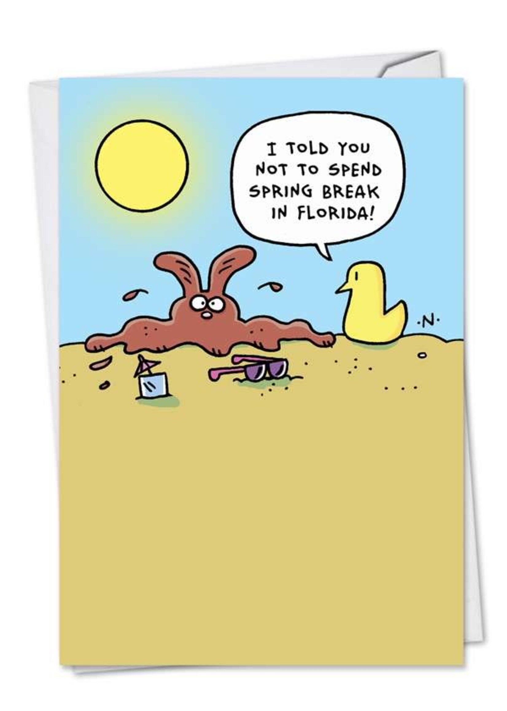 Card Easter Melting Easter Bunny