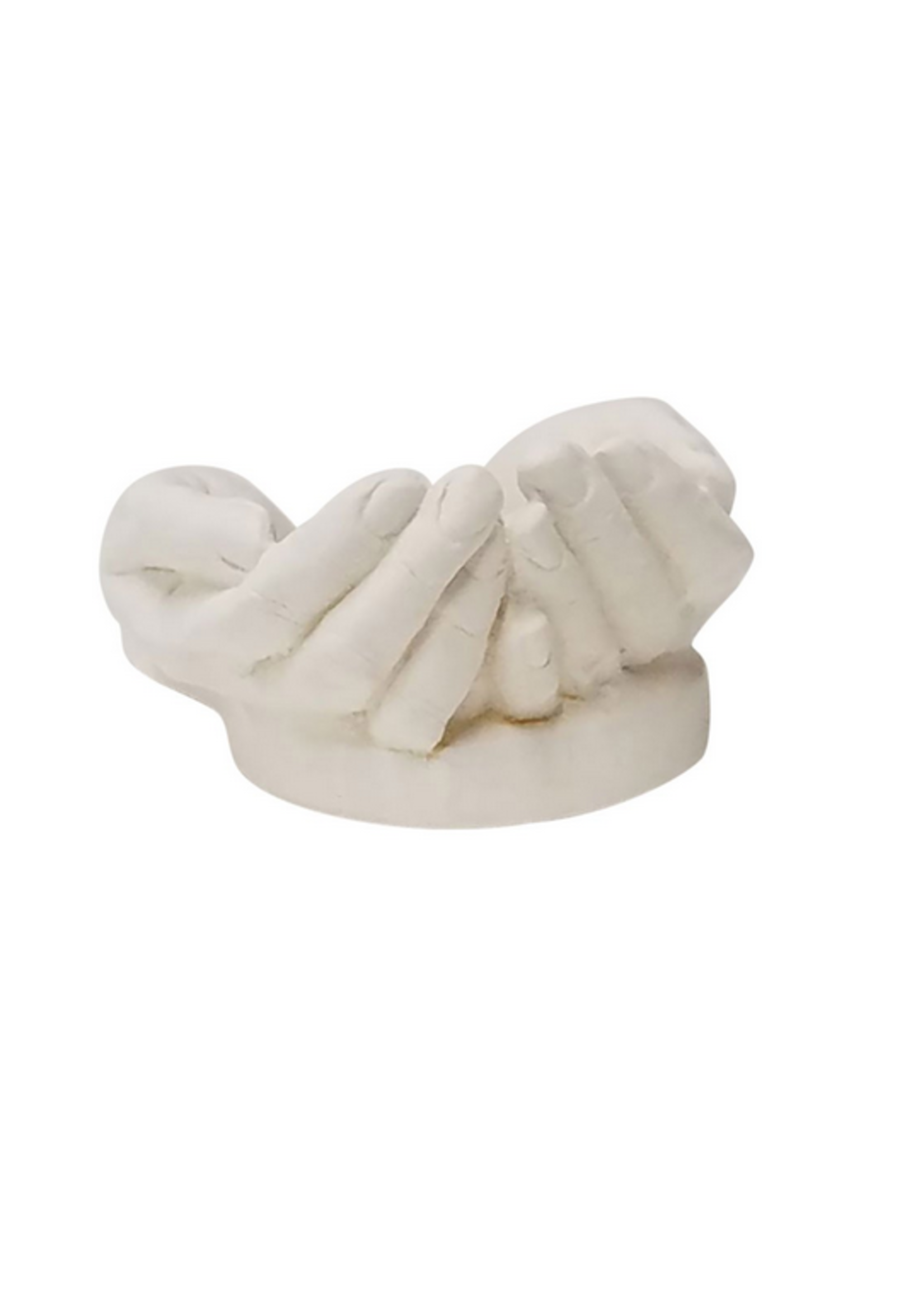 Miniature God's Hands Gypsum Statue