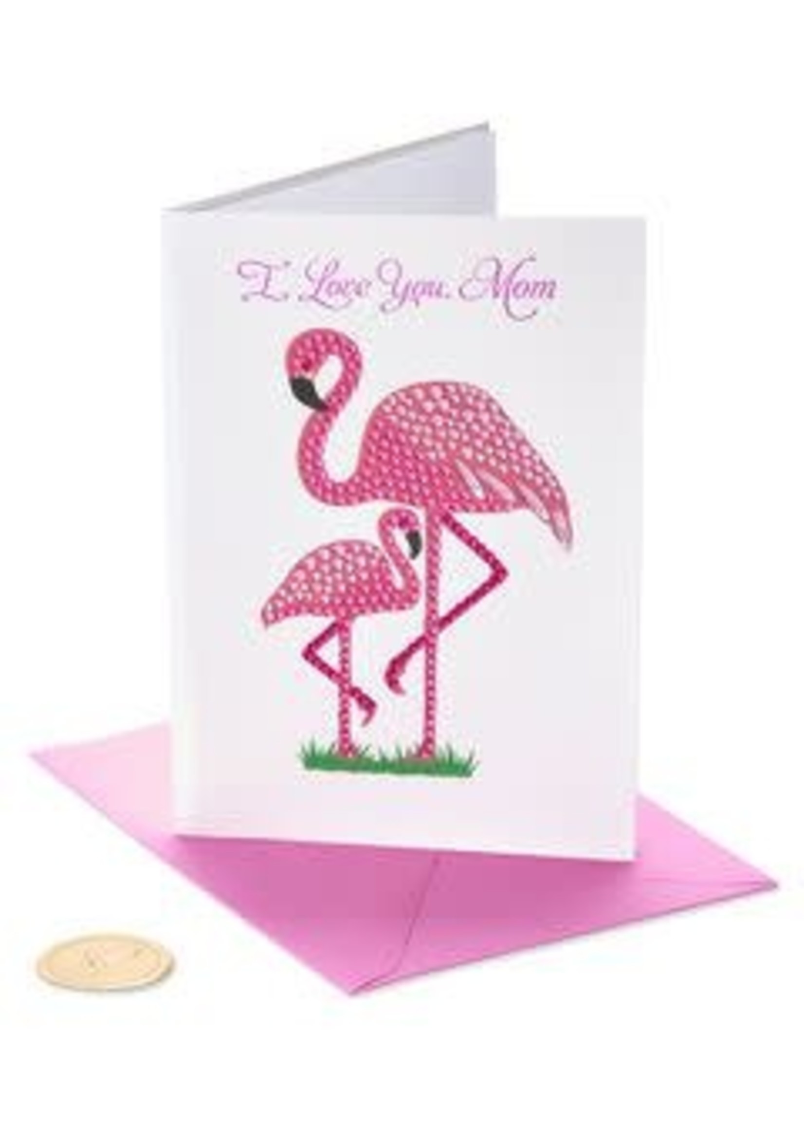 Card Flamingos Mother's Day