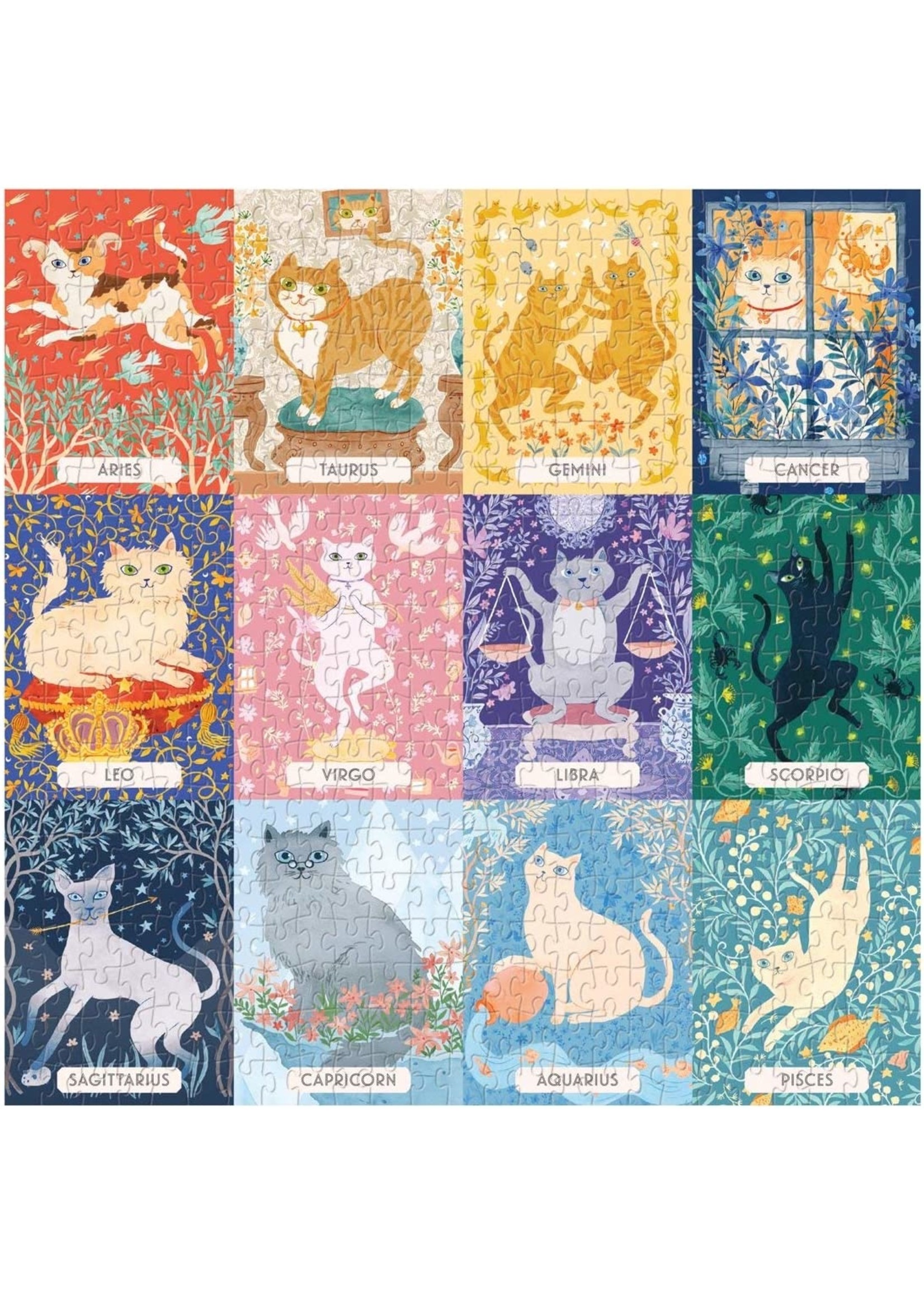 Puzzle 500pc. Cat Zodiac -  CHRONICLE BOOKS