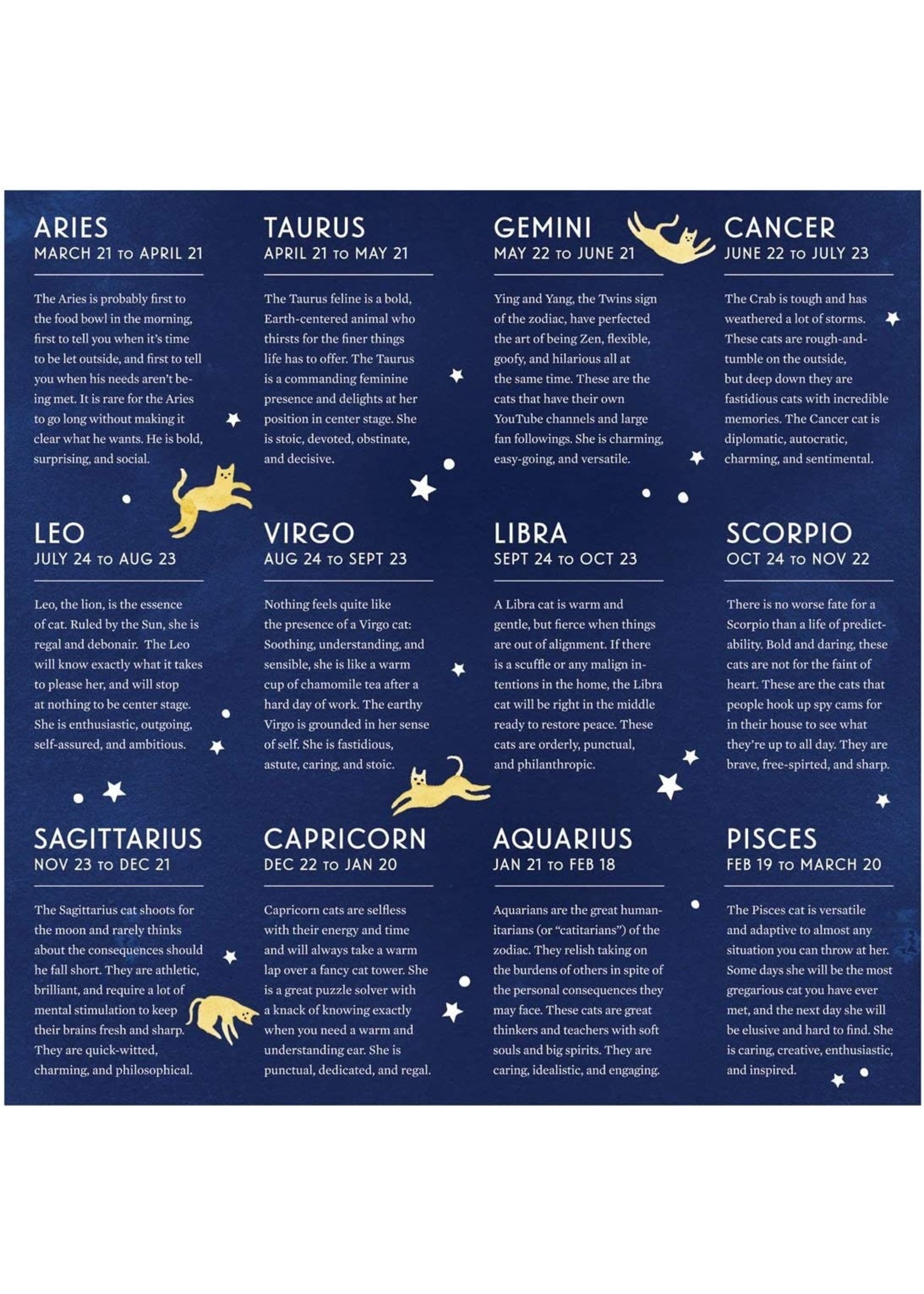Puzzle 500pc. Cat Zodiac -  CHRONICLE BOOKS