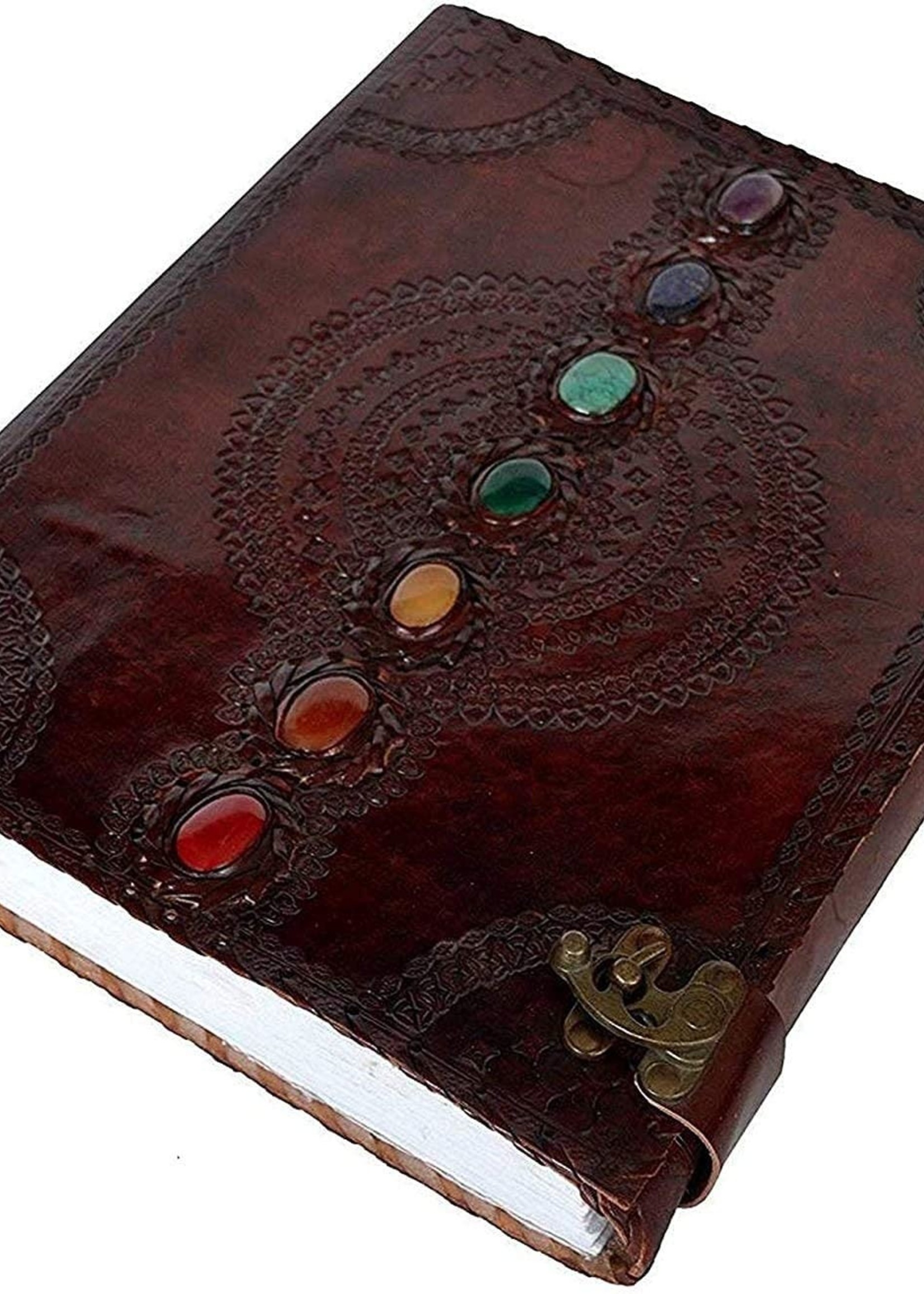 10"x7" Leather Seven Chakra Journal