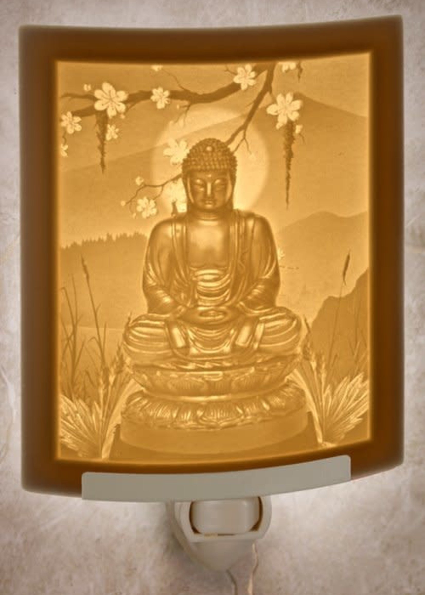 Night Light - Porcelain Garden Buddha