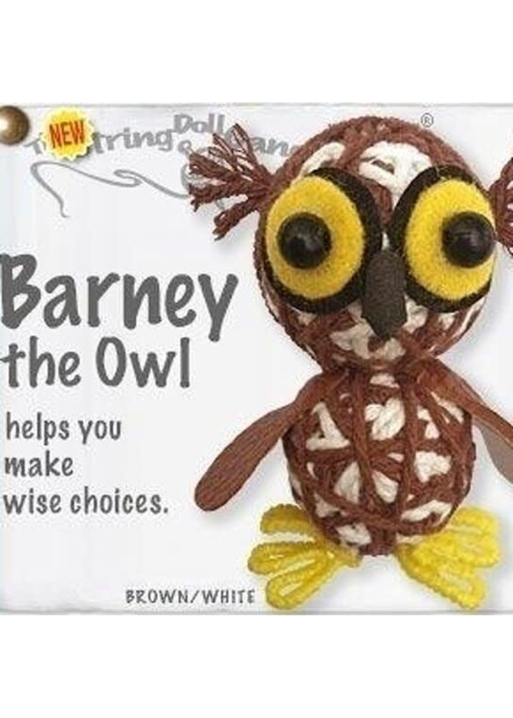String Doll Keychain Barney the Owl