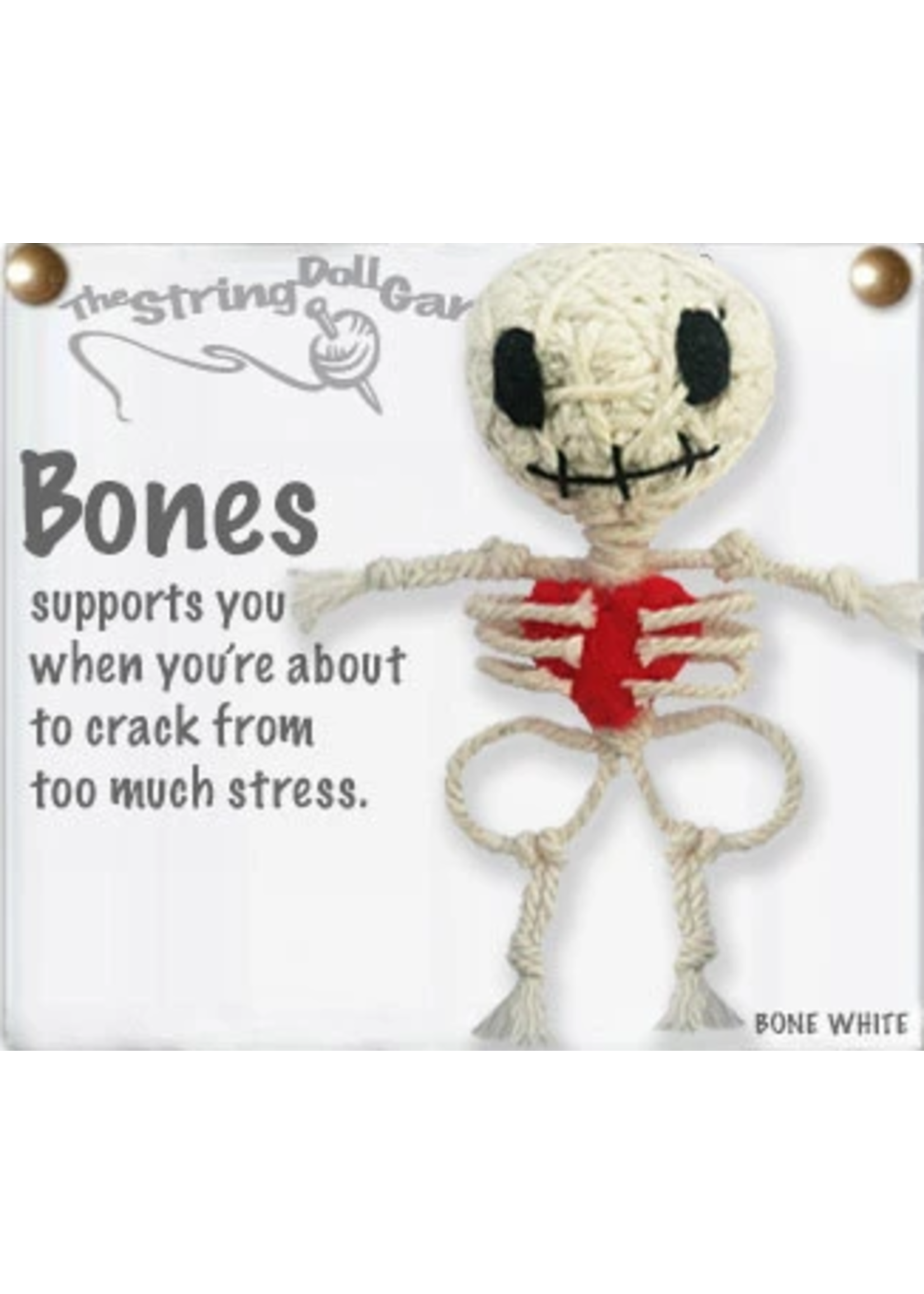 String Doll Keychain Bones