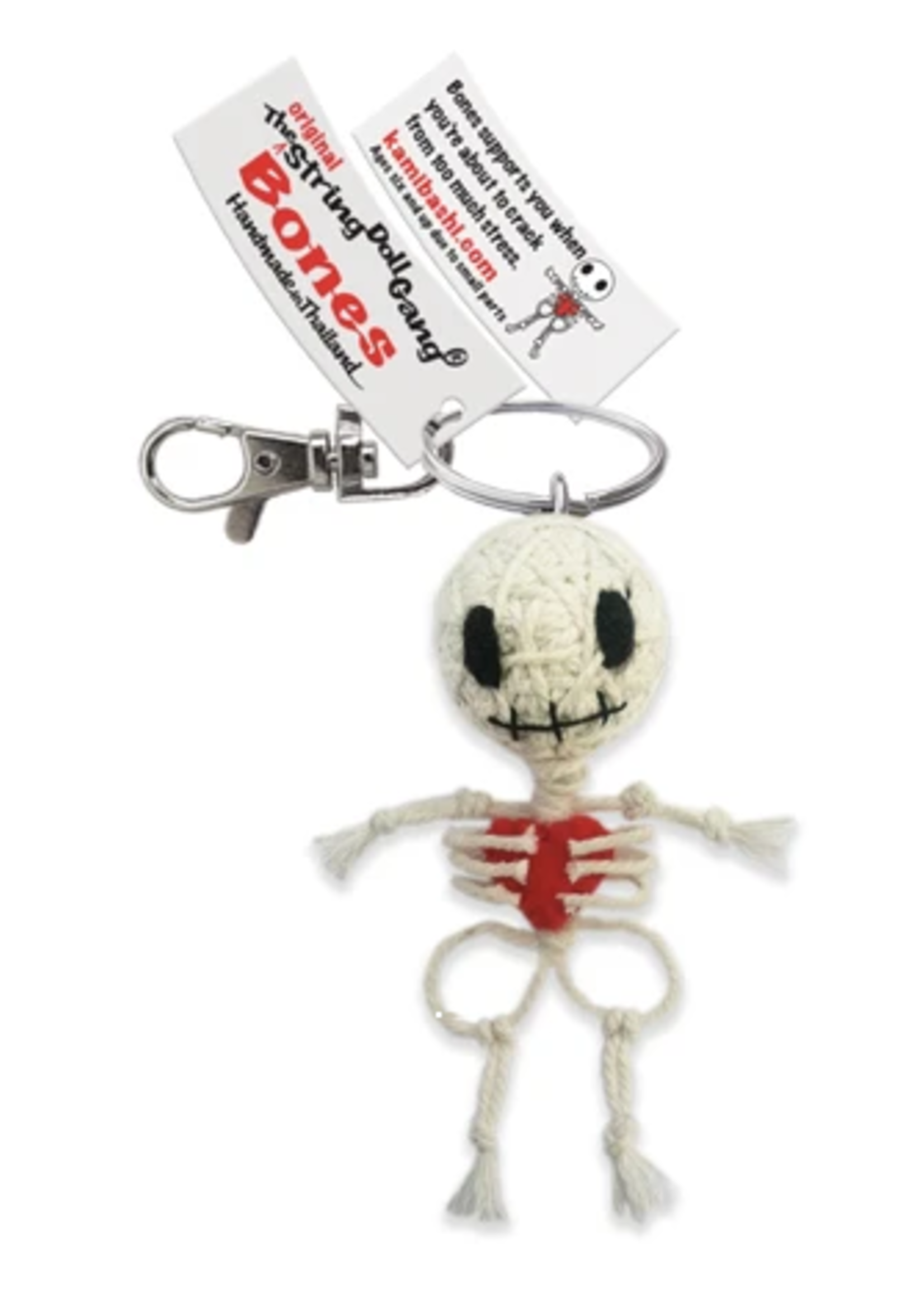String Doll Keychain Bones