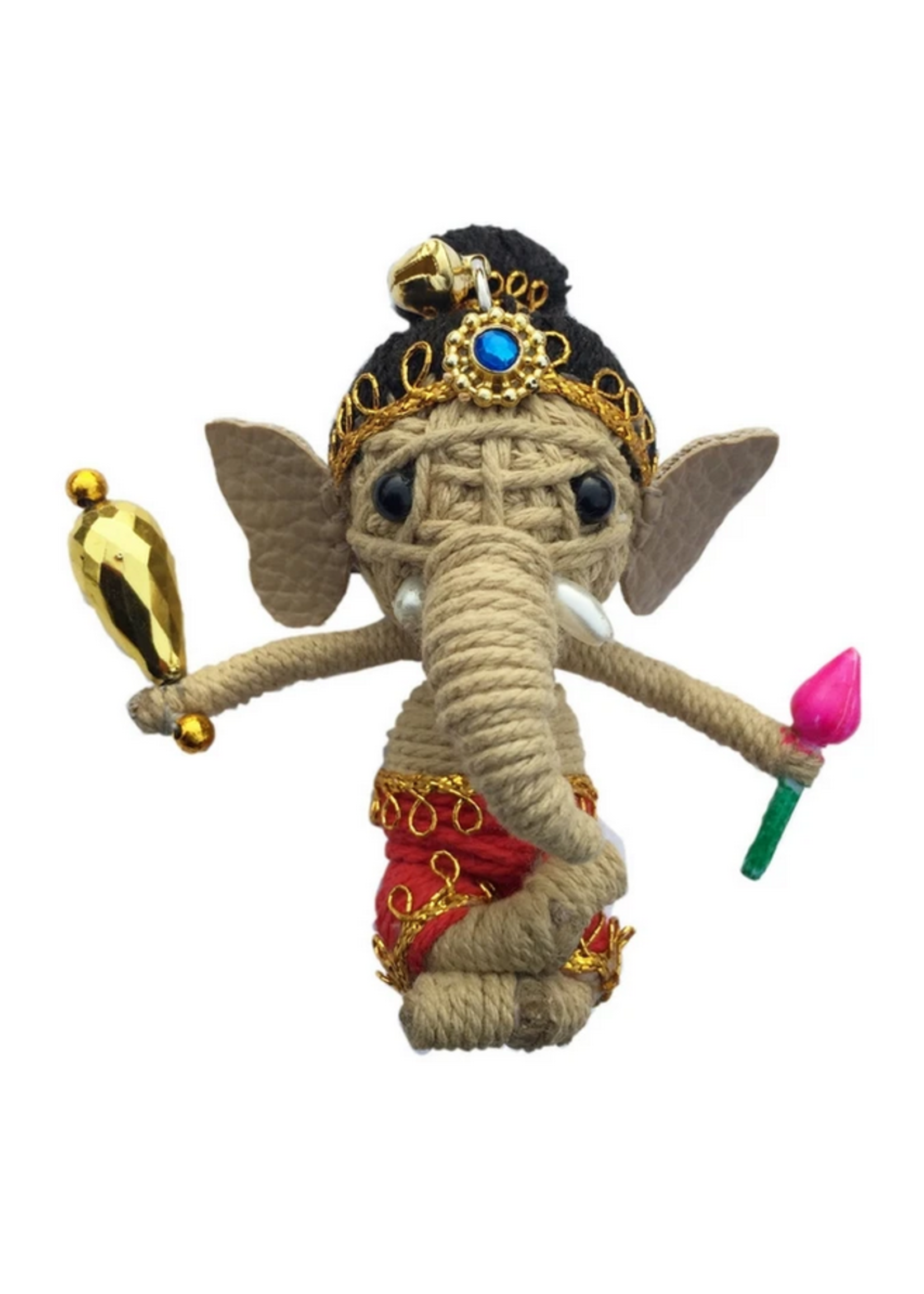 String Doll Keychain Ganesh
