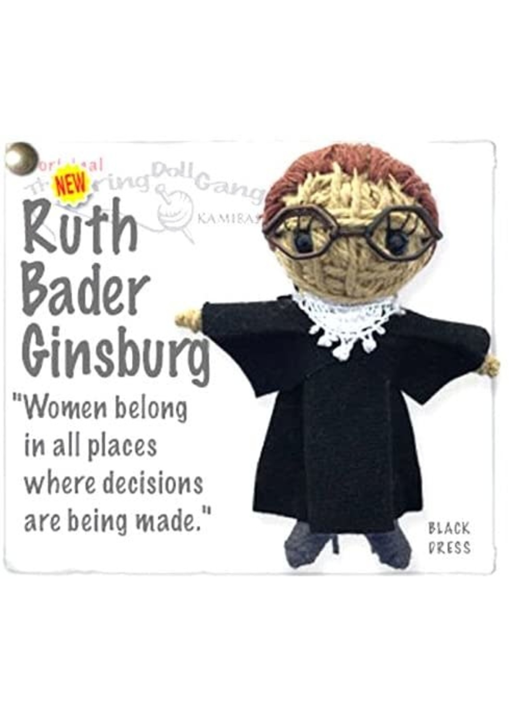 String Doll Keychain Ruth Bader-Ginsburg