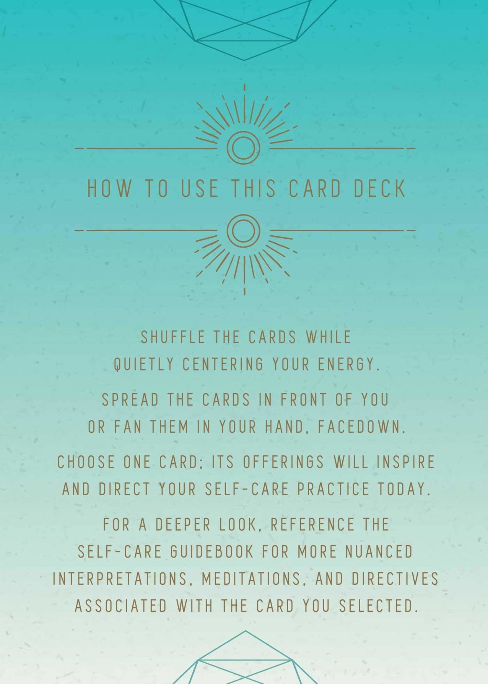 Deck Self-Care Inspirational Cards