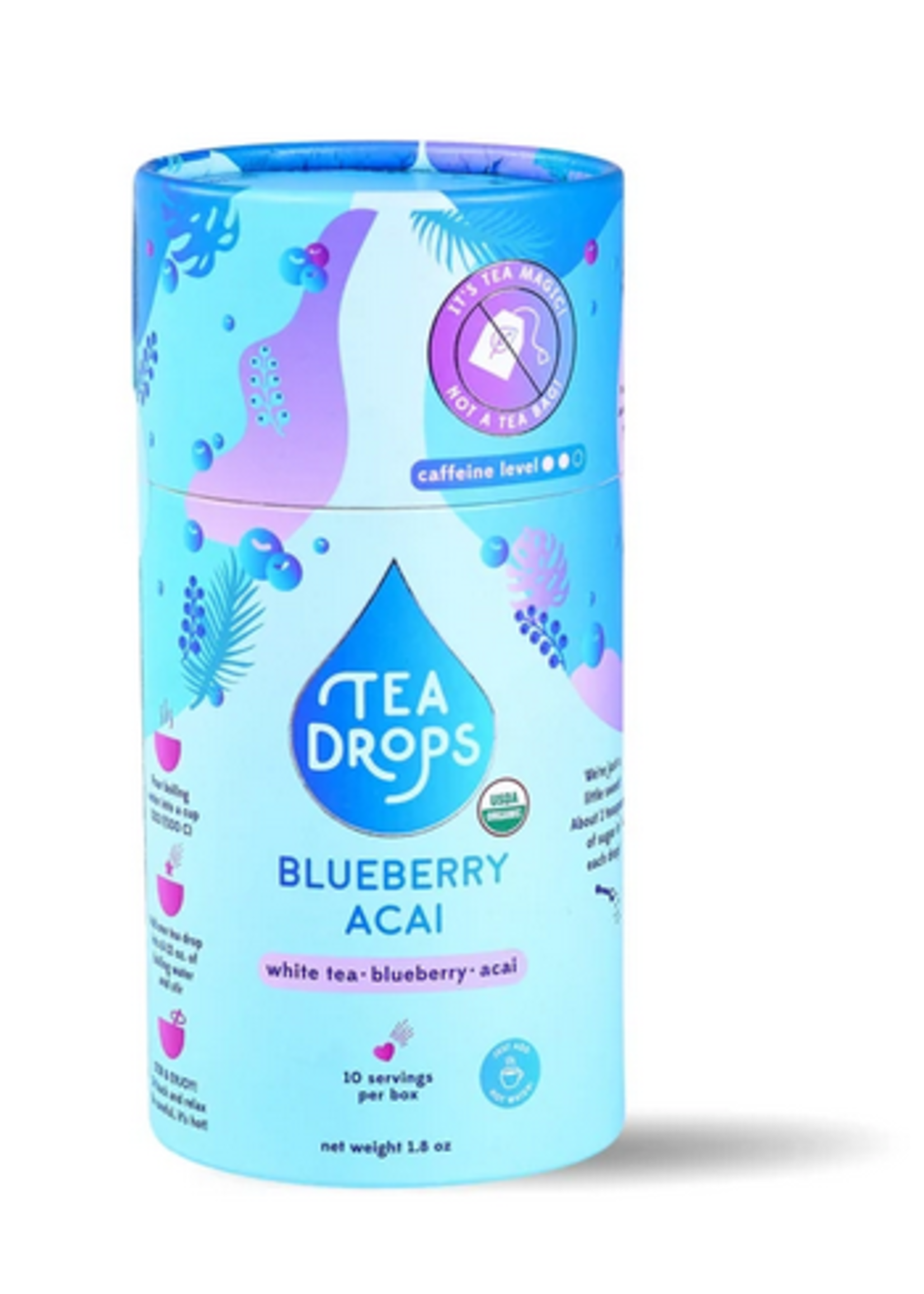 Tea Drops Cylinder - Blueberry Acai