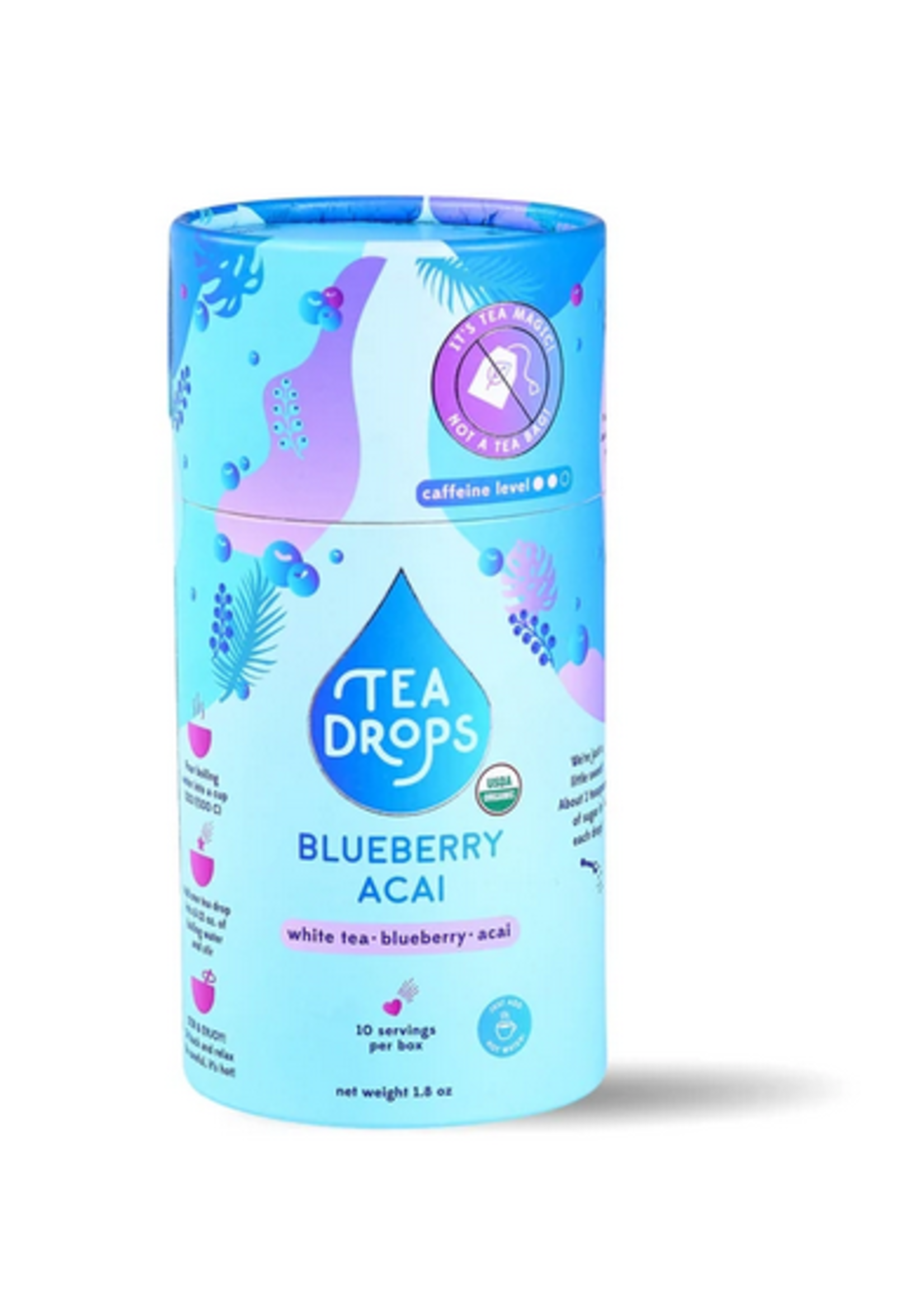 Tea Drops Cylinder  Blueberry Acai