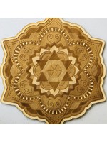 Crystal Grid Wood 6" Mandala #11