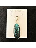Pendant Turquoise Long Oval