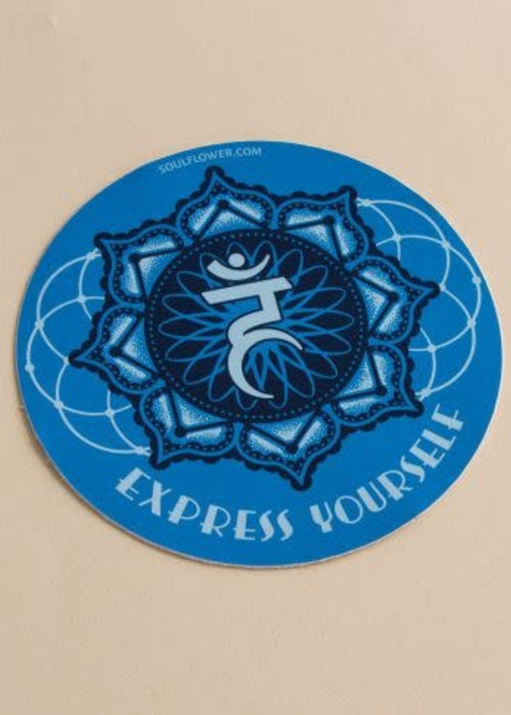 Bumper Sticker Express Yourself Chakra