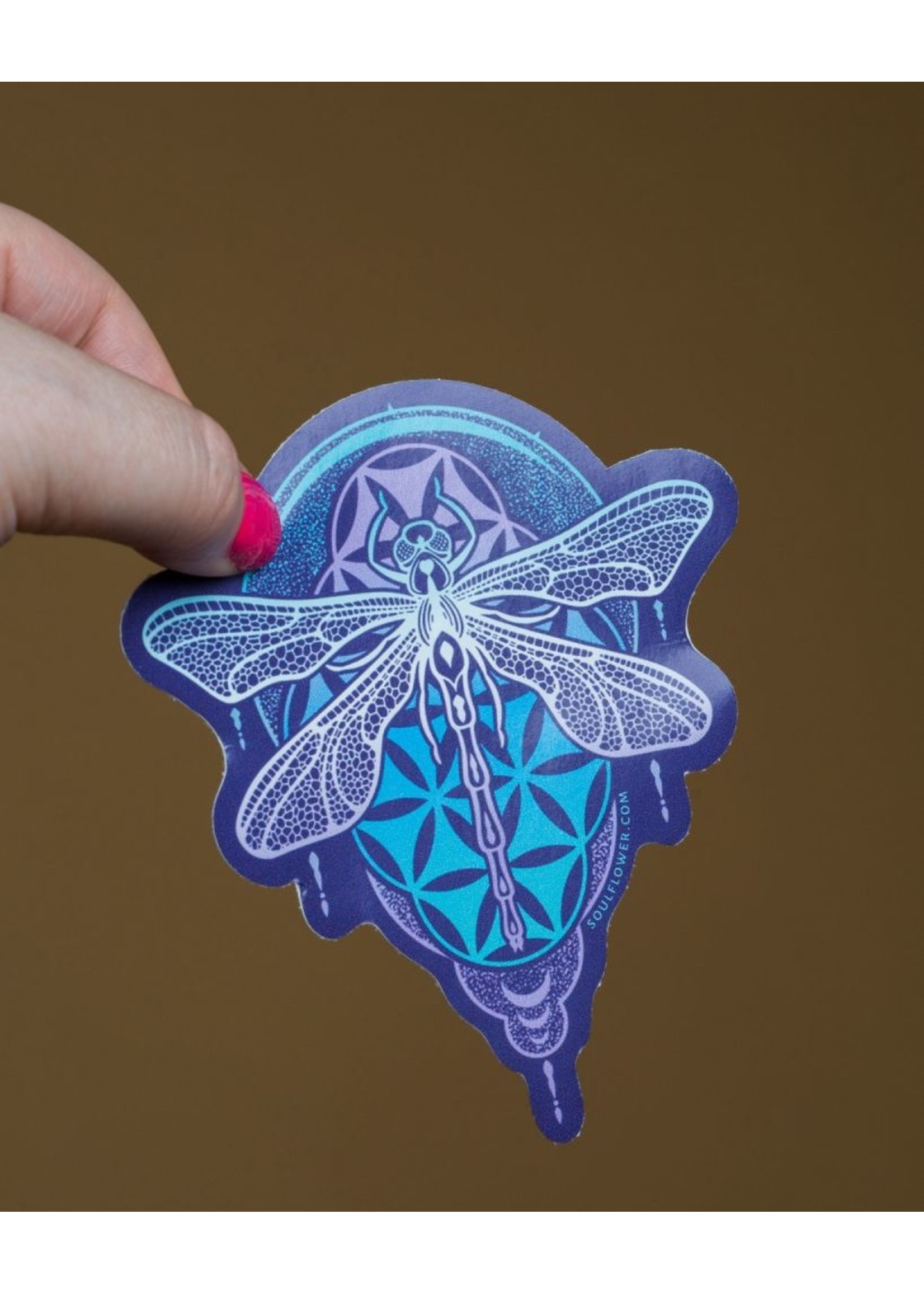 Sticker Dragon Fly Mandala