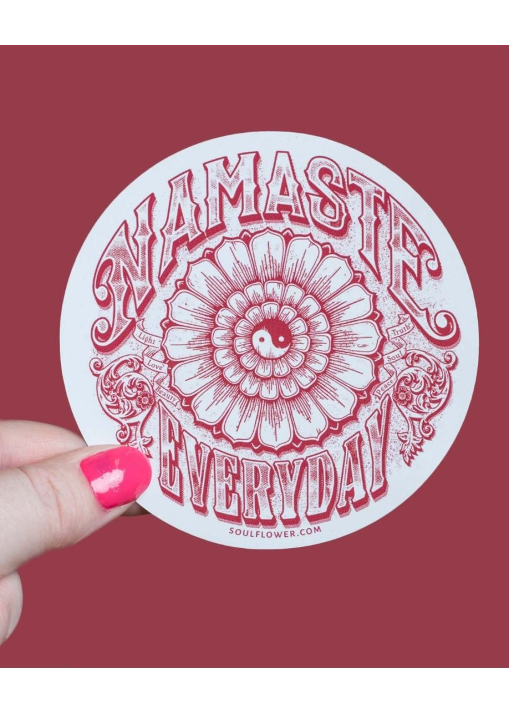 Soul Flower Namaste Everyday Sticker