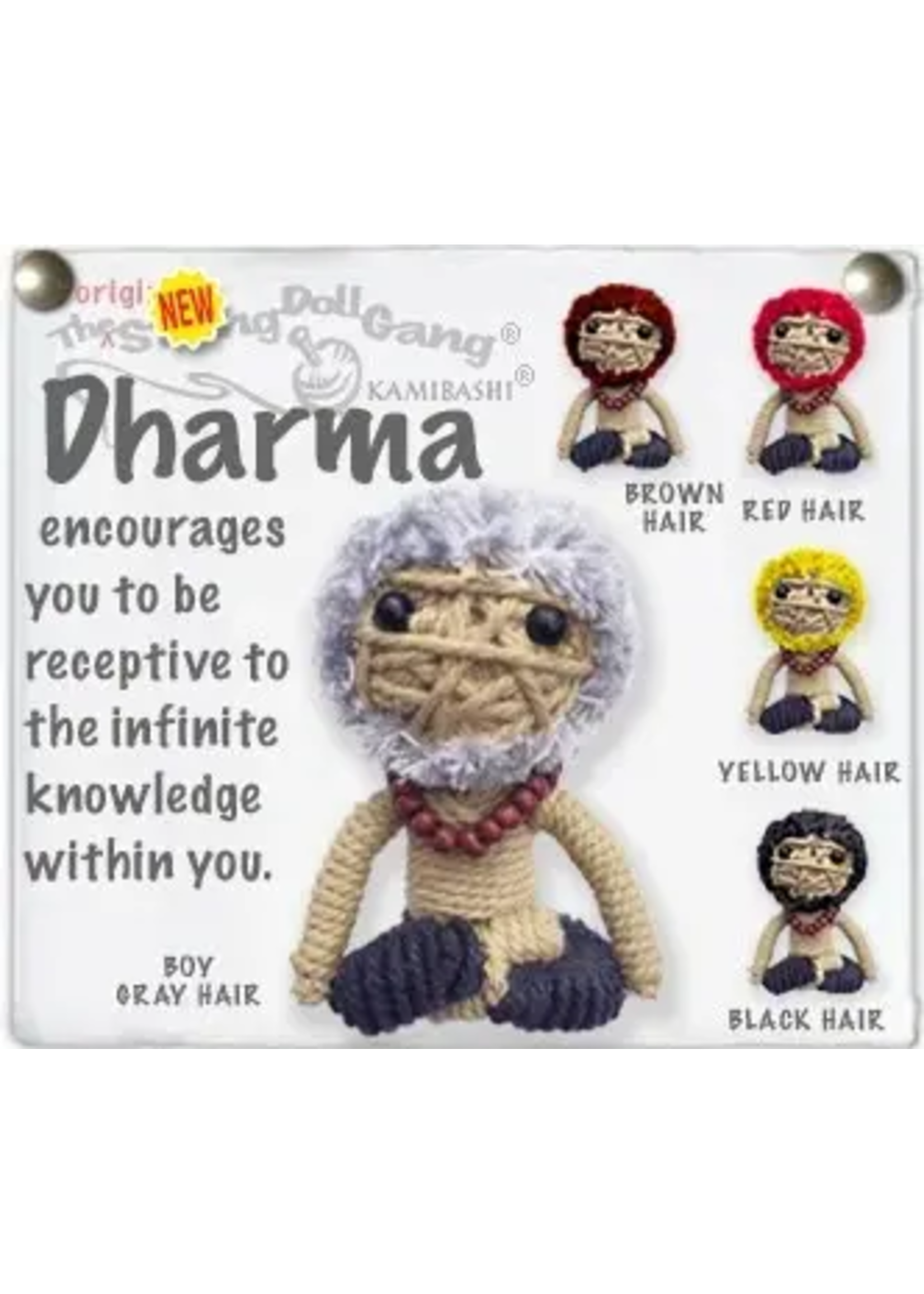 String Doll Keychain Dharma Boy