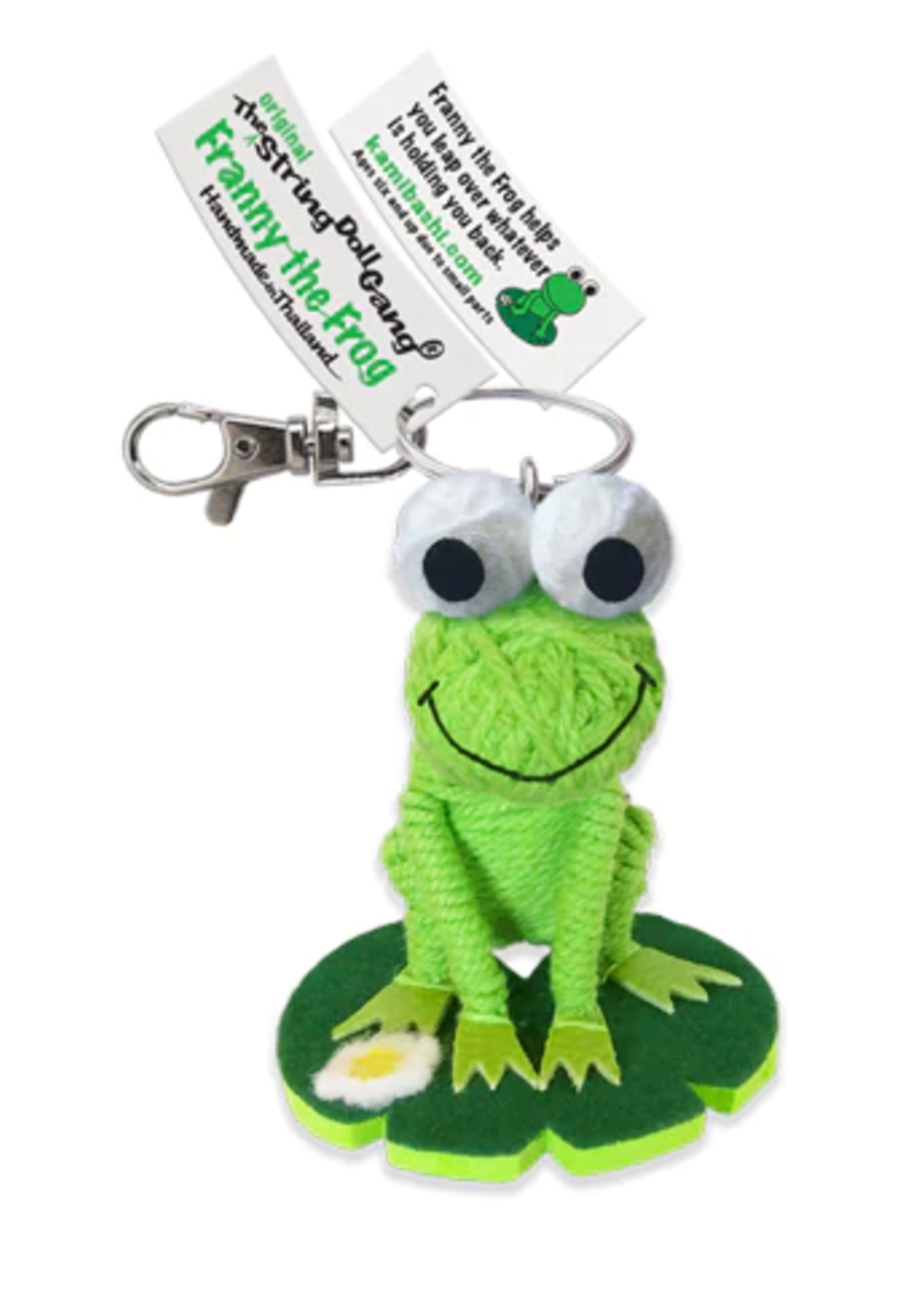 String Doll Keychain Franny the Frog