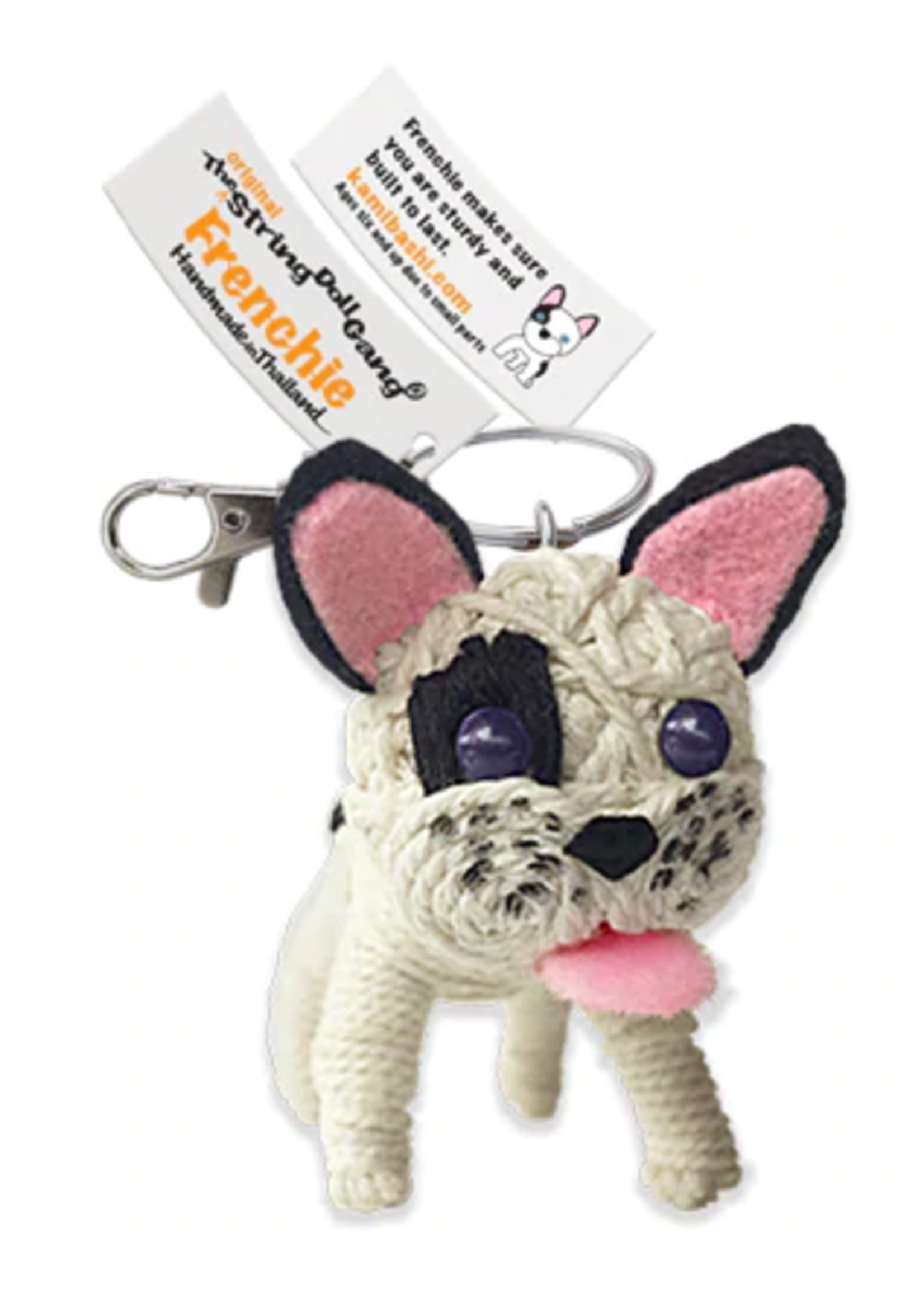 String Doll Keychain Frenchie