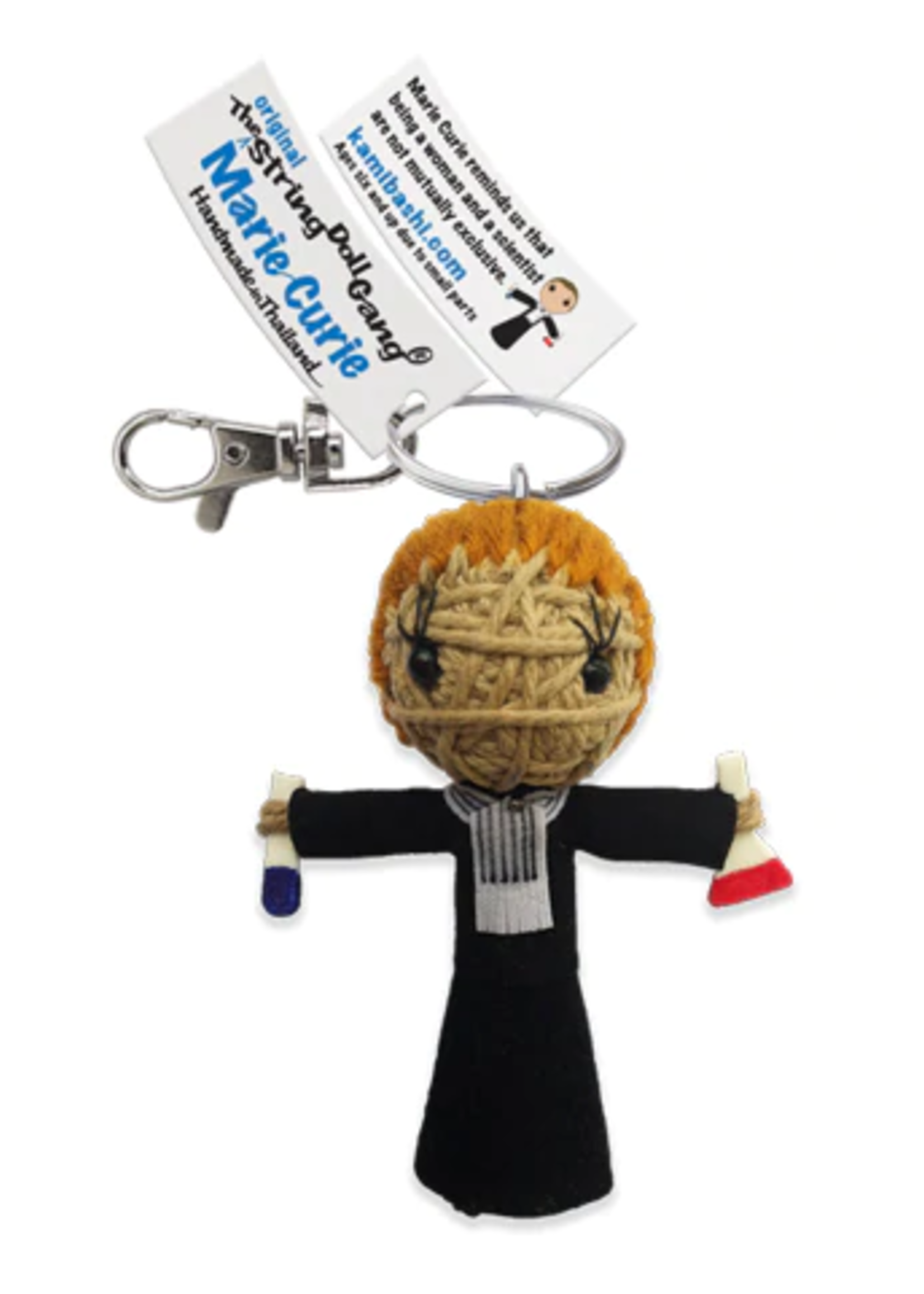 String Doll Keychain Marie Curie