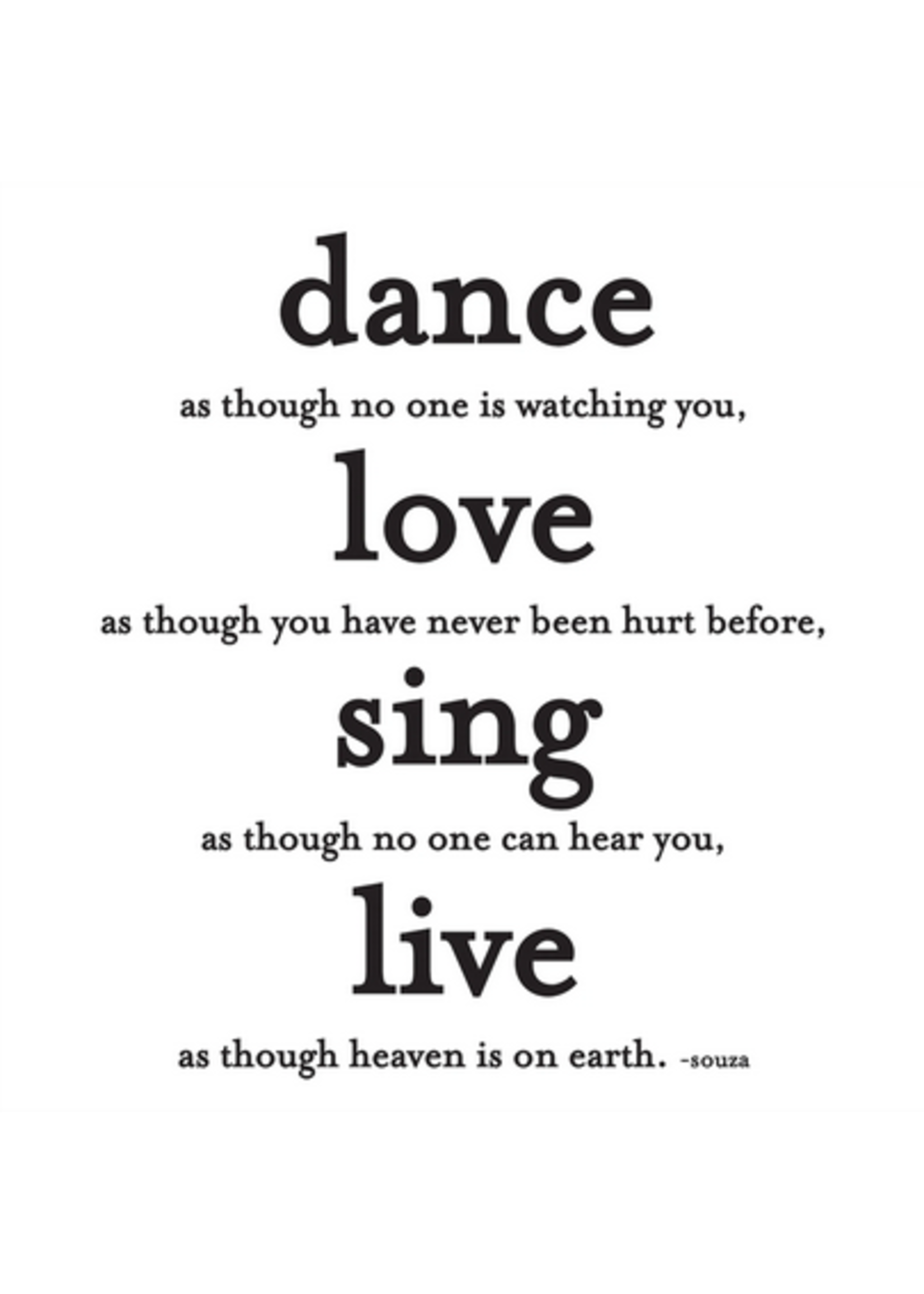 Quotable  MAGNET Dance, Love, Sing, Live