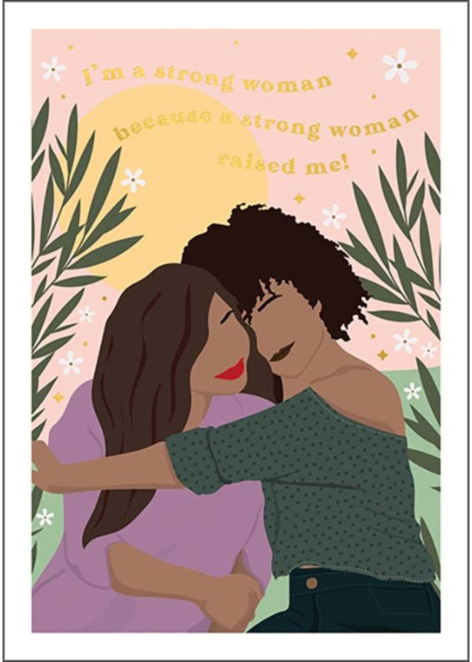 Card MDay Strong Woman