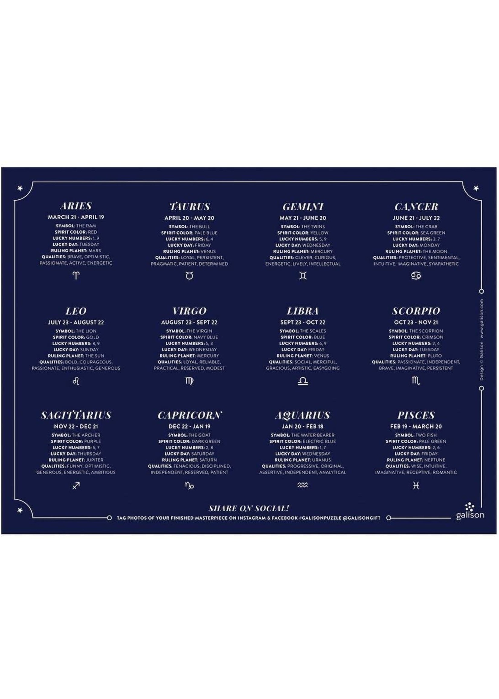 Astrology Foil Puzzle 1000pc - CHRONICLE BOOKS