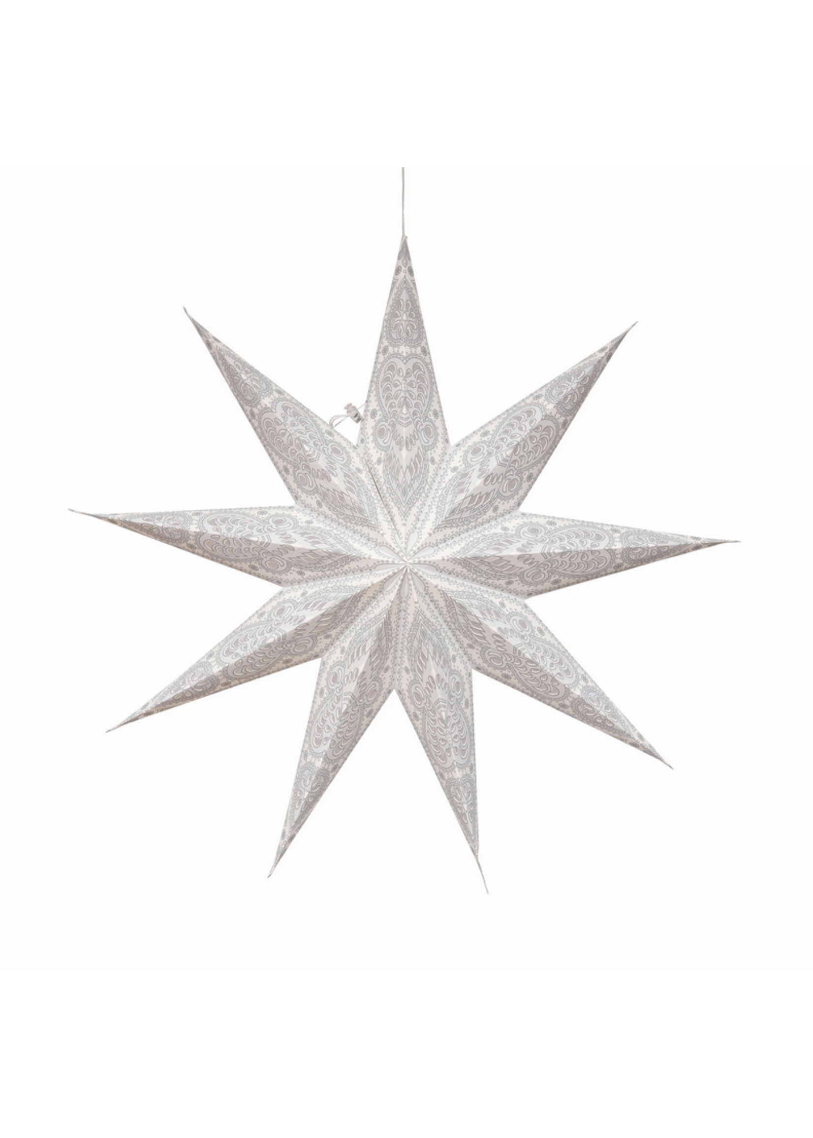 PHOENIX White & Grey Star Lantern Light