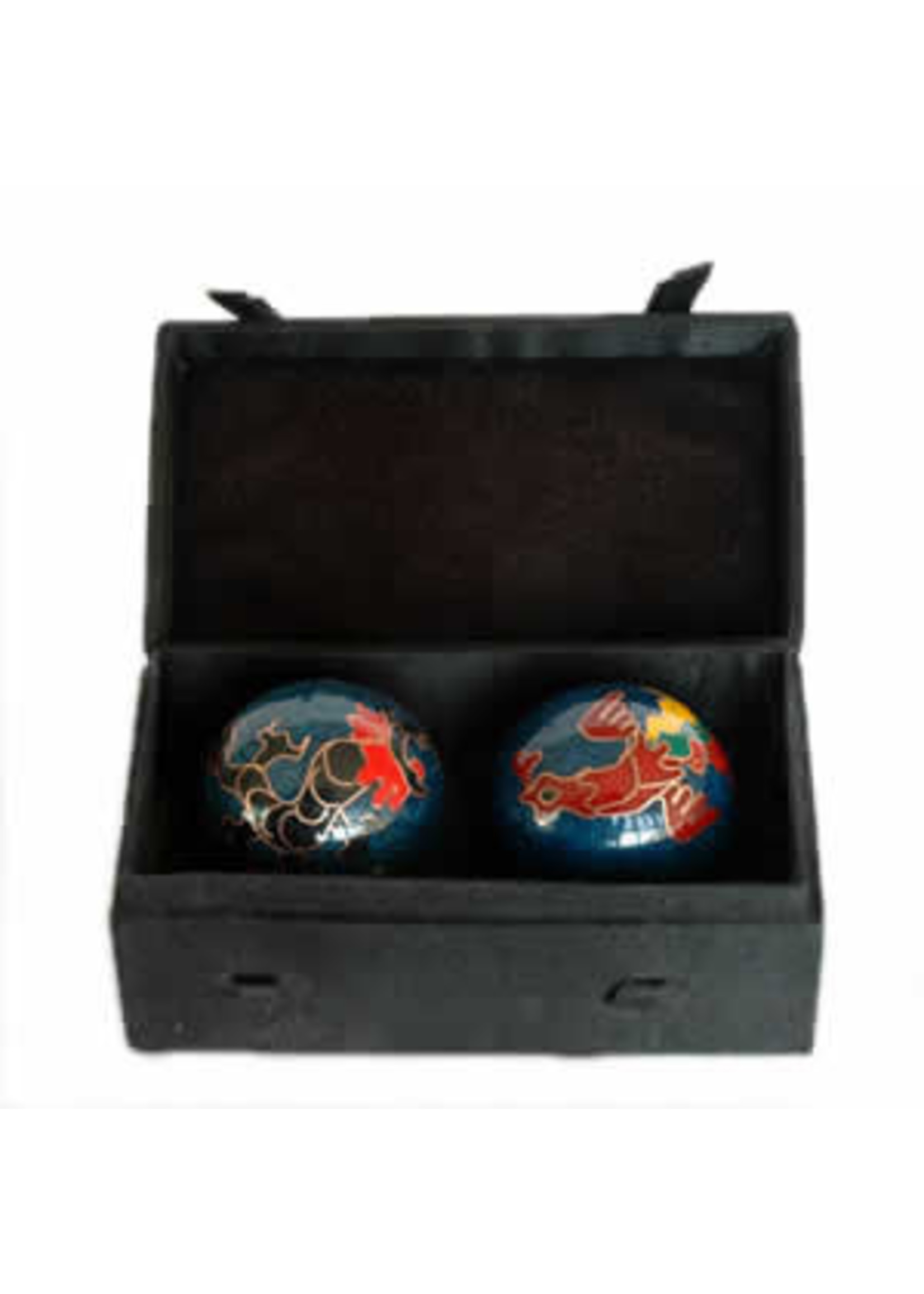 Health Balls Cloisonne Dragon/Phoenix