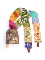 Handmade Sari Ribbon Bell #7