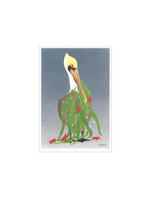 Card Box CH Brown Pelican with Seaweed 10ct