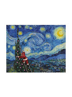 Card XMAS Starry Night Santa