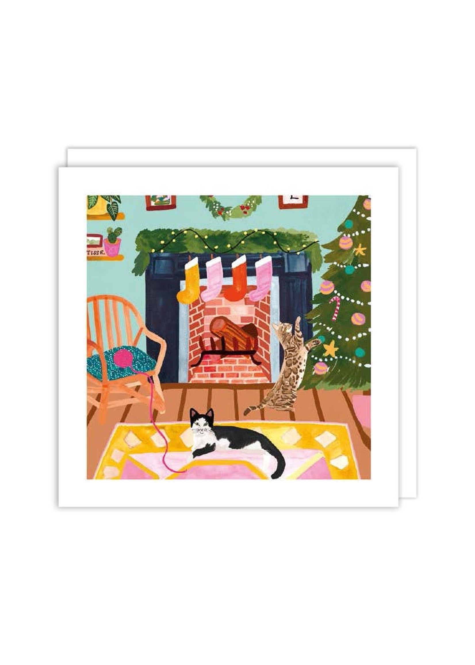 Cards Xmas Cats at Christmas Boxed