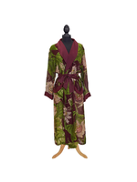 Two's Company Passion Flower Burgundy Robe Gown