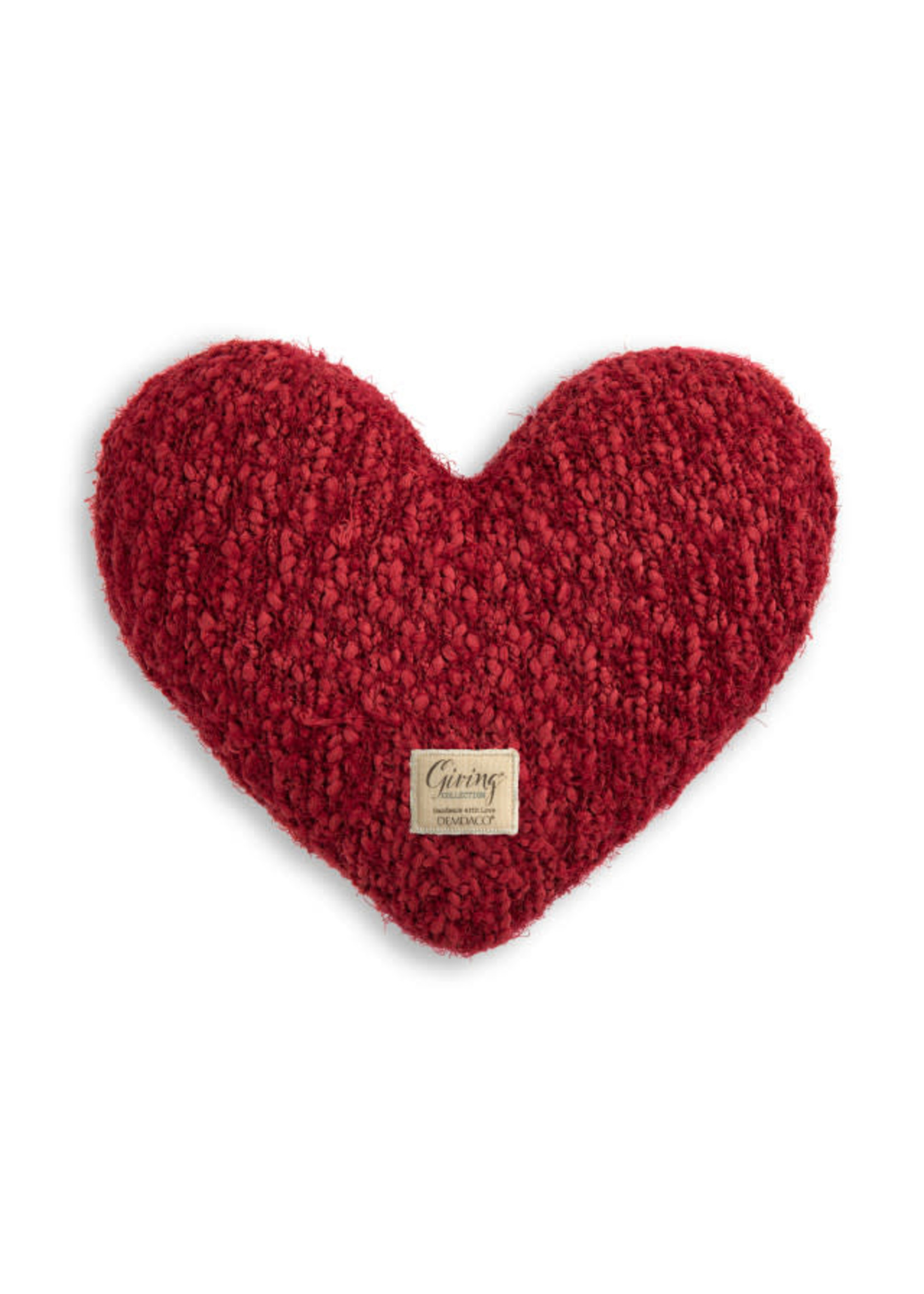 Demdaco Pillow Giving Heart Red