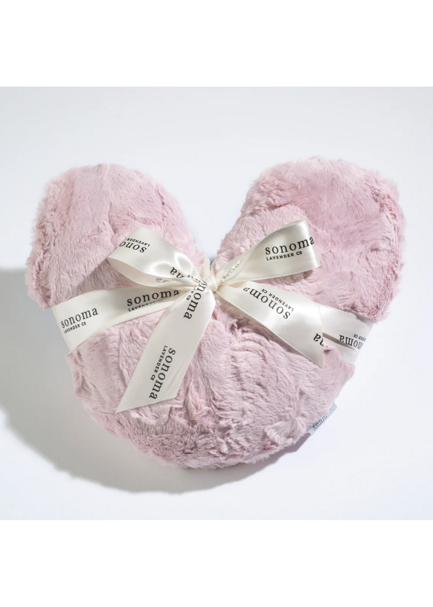 Sonoma Lavender Warming Heart Pillow Rosewater Pink