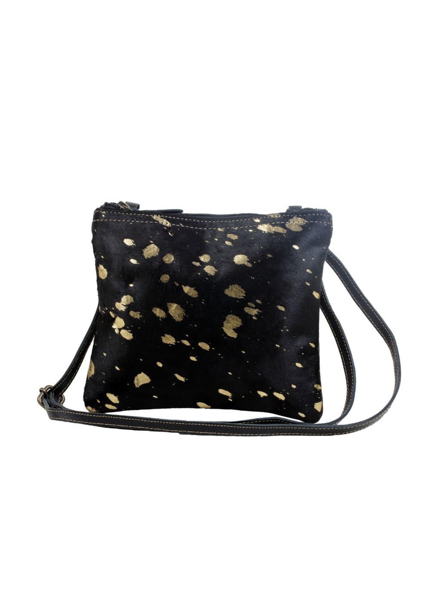Myra Bags Golden Glimmer Crossbody Bag