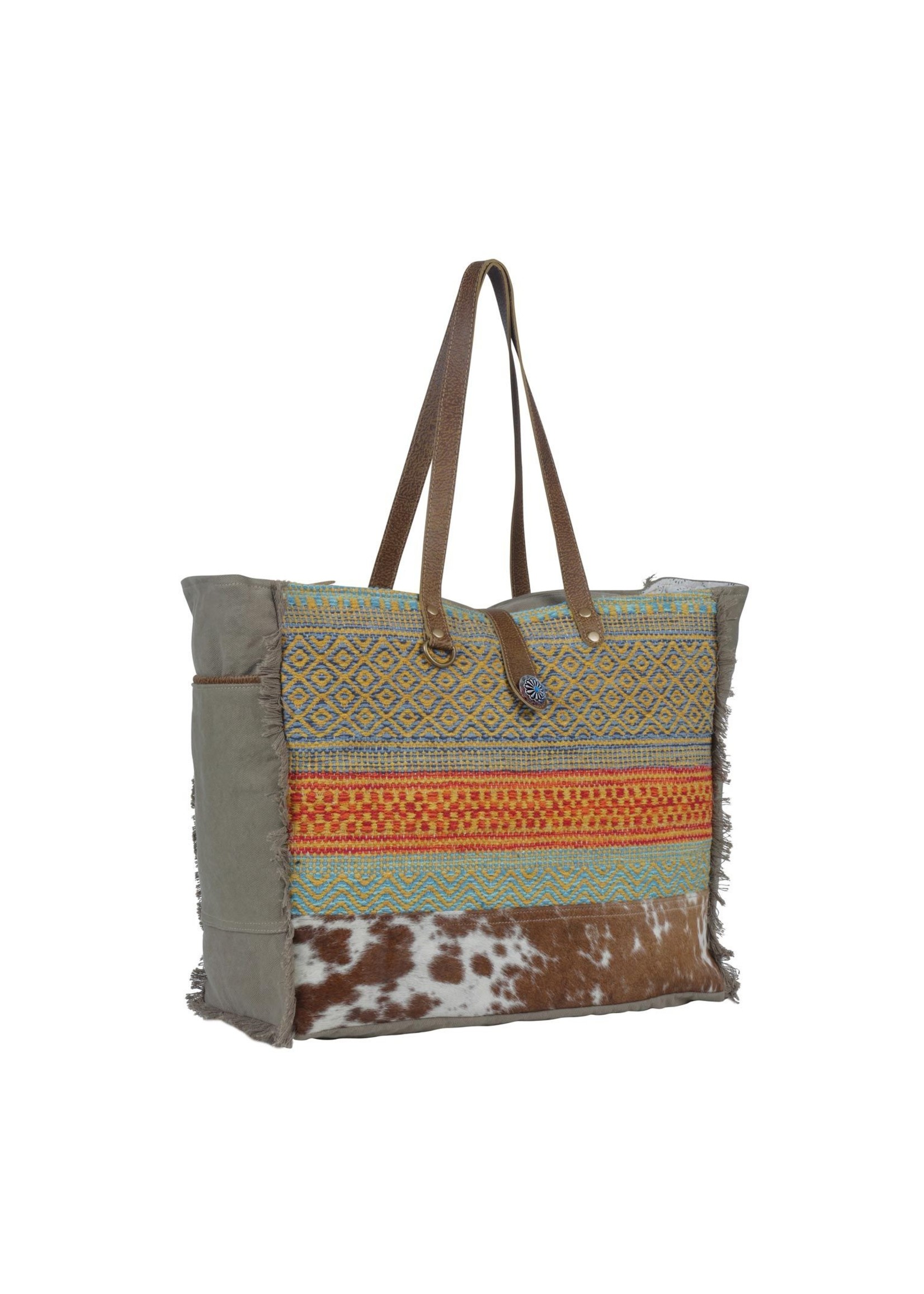 Myra Bag Classic Canvas, Rug, Leather & Hairon Crossbody Bag S-1932:  Handbags: Amazon.com