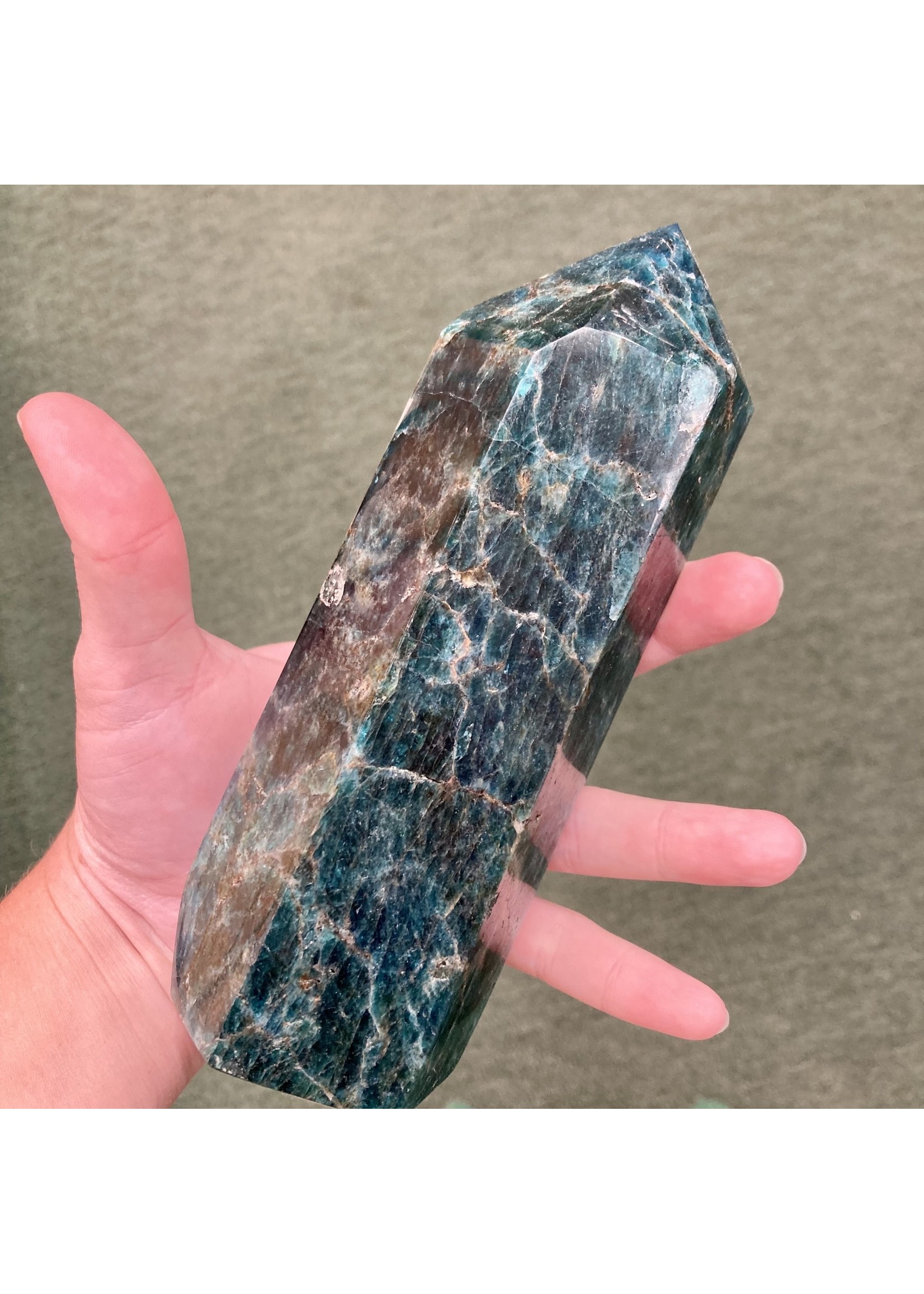 Blue Apatite Point