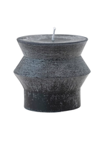 Candle Unscented Totem Charcoal 3"