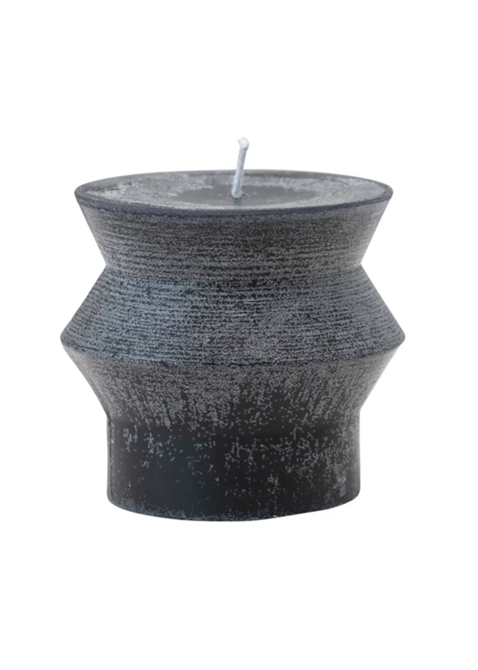 Candle Unscented Totem Charcoal 3"
