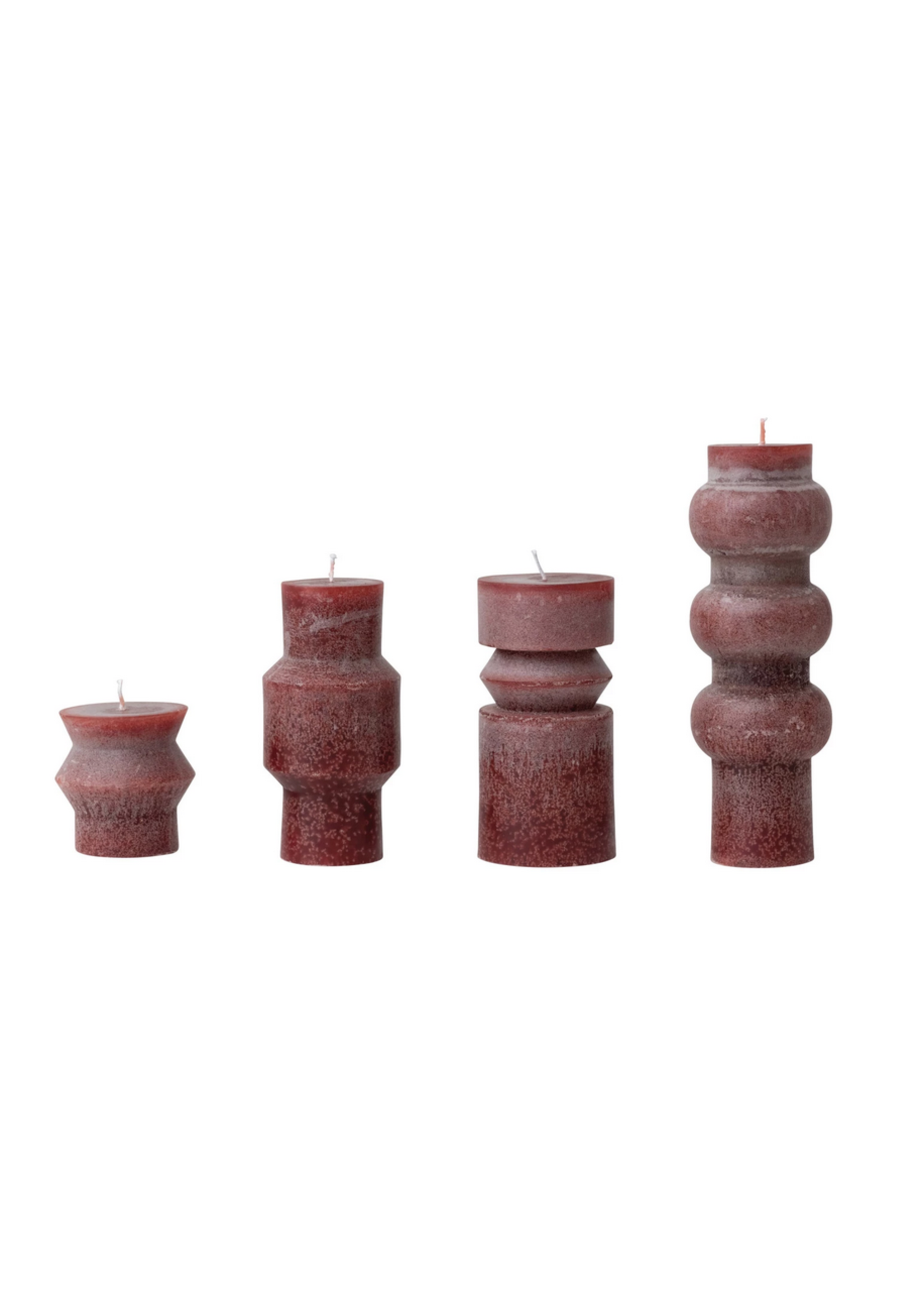 Candle Unscented Rust Totem 6"