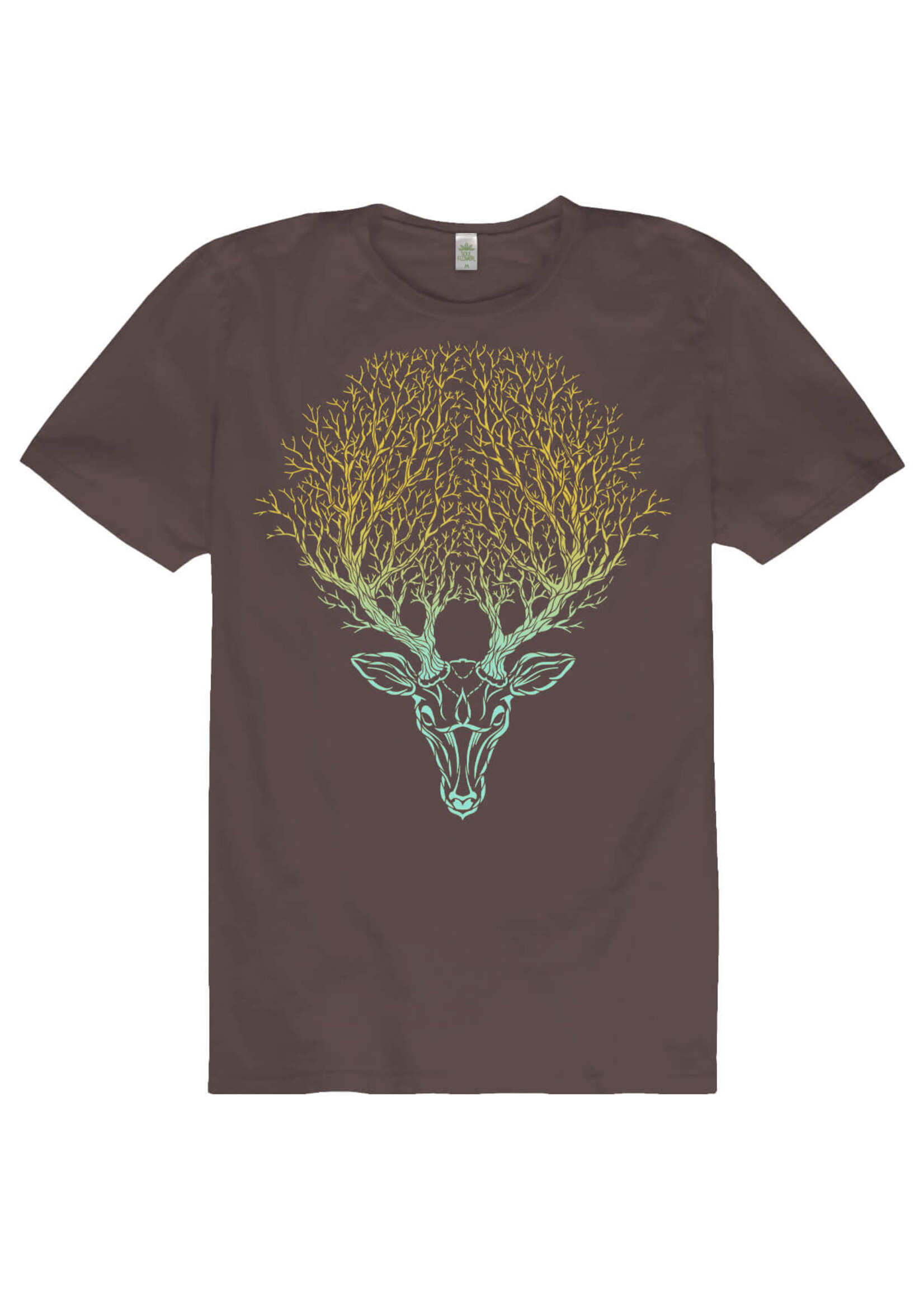Soul Flower Deer Spirit Organic T-Shirt