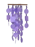 Woodstock CAPIZ Purple Chime With Wooden Beads