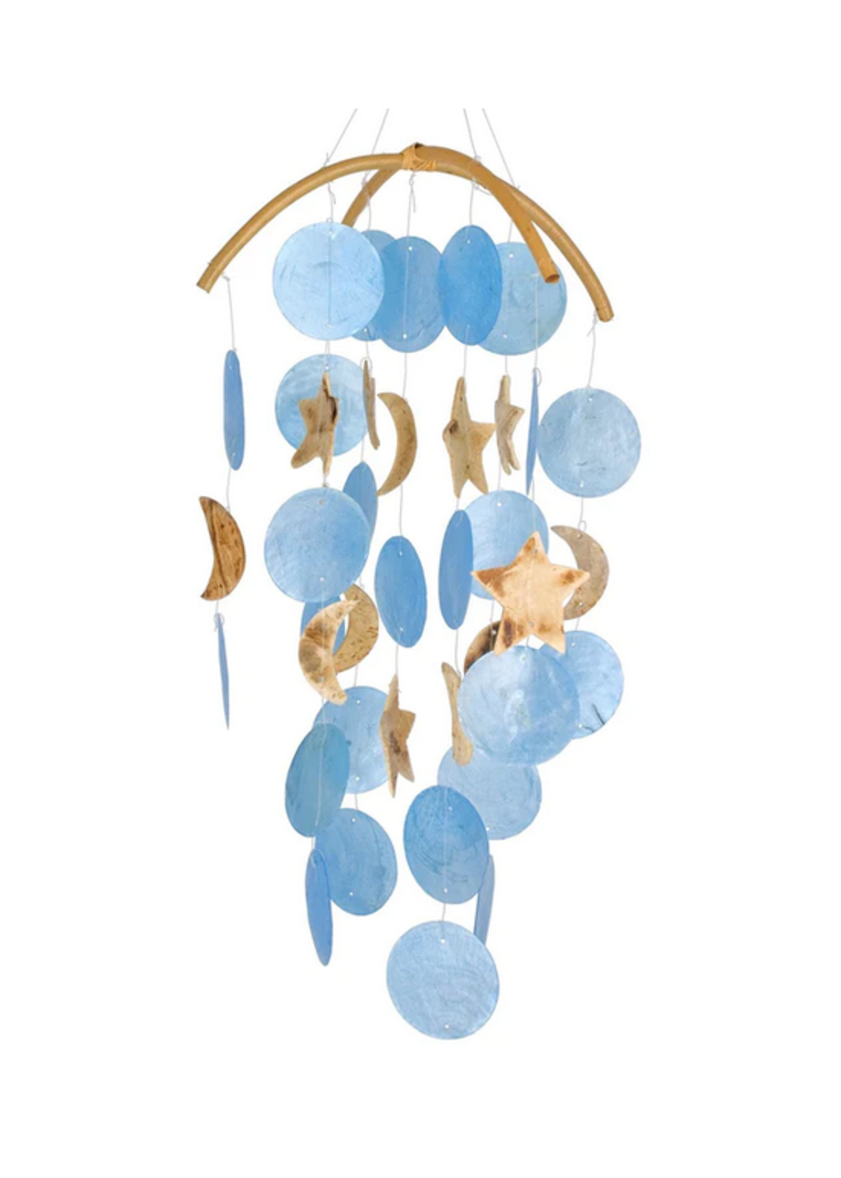 Chime of Polaris Blue Moons and Wooden Stars