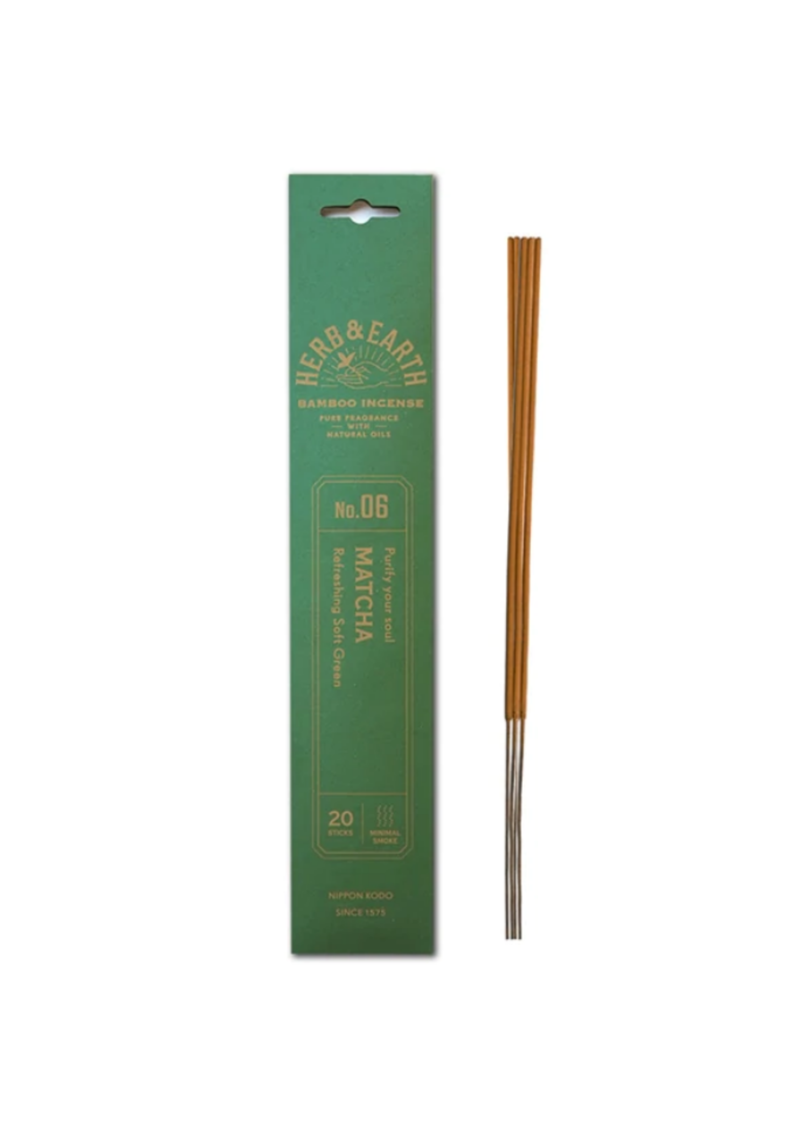 Herb & Earth Incense Matcha 20 sticks