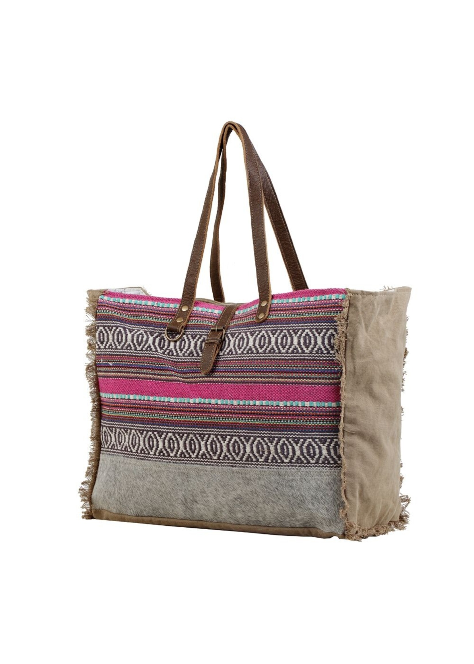 Myra Bag Vibrant Boho Weekender Bag