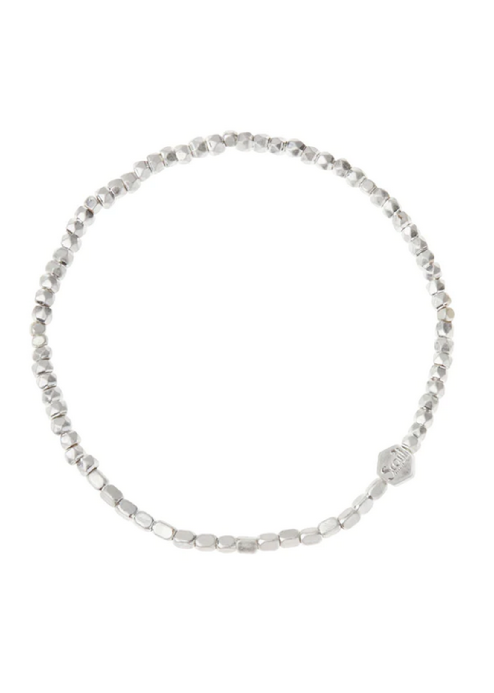 Mini Metal Stacking Bracelet Silver